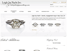Tablet Screenshot of antiqueengagementrings.com
